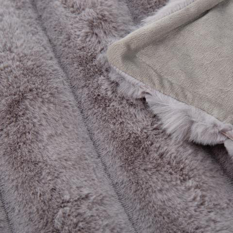 Visuel 3 du produit Scruffs Plaid Aspen Fausse Fourrure Gris - 110 x 75 cm