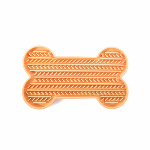 Visuel 1 du produit Martin Sellier Tapis à lécher Os Jaune - 22 cm