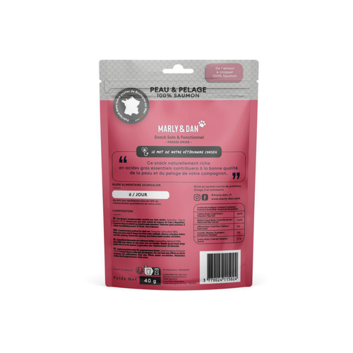 Visuel 2 du produit Friandise Chat – Marly & Dan Freeze Dried « Peau et pelage » - 40 gr