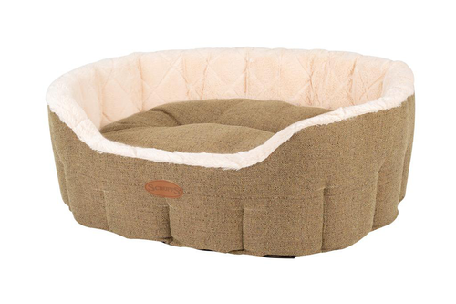 Visuel 1 du produit Couchage - Scruffs Corbeille ovale Woodlands Taille XL Vert - Ø 85 cm