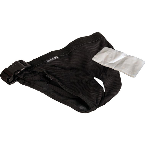 Visuel 1 du produit Hygiène Chien - Flamingo Culotte boucle Tanja Taille XXL Noir - 24 x 29,5 x 0,5 cm