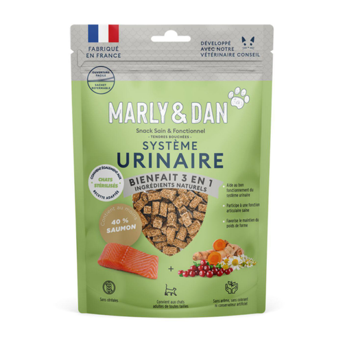 Visuel 1 du produit Friandise Chat – Marly & Dan Tendres bouchées « Système urinaire » - 50 gr