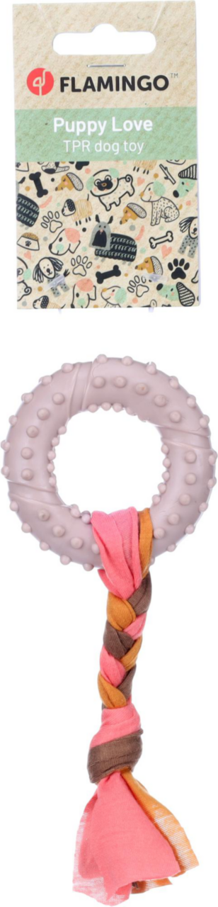 Visuel 3 du produit Flamingo Jouet Chiot Bunty Anneau Gris - 17 x 7,3 cm x 2,1 cm