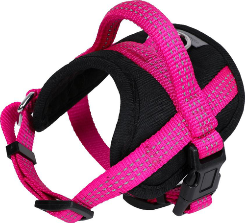 Visuel 1 du produit Harnais Chien - Wouapy Harnais confort Protect Taille S Fuschia - 32/52 x 2 cm