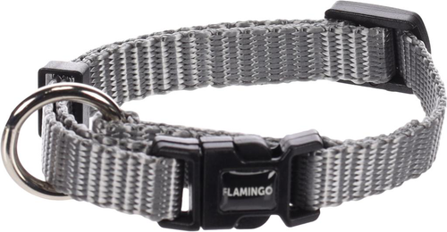 Visuel 1 du produit Collier Chien - Flamingo Collier nylon Ziggi XXS Gris - 15 / 25 x 1 x 0,2 cm