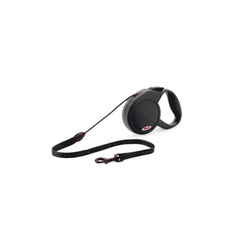 Visuel 1 du produit Laisse enrouleur Flexi Classic Basic 2 noire 5 m