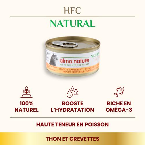 Visuel 2 du produit Boîte Chat – Almo Nature HFC Natural Thon et Crevettes 70 gr