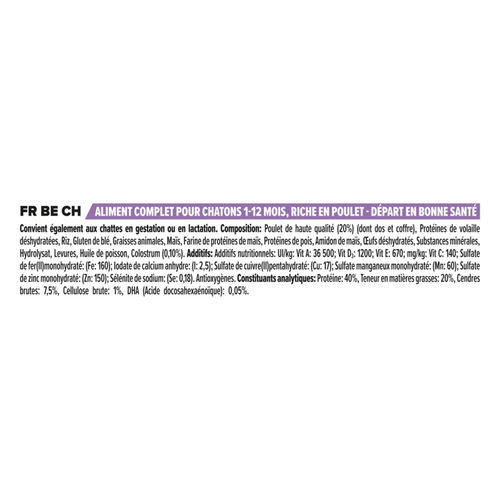 Visuel 3 du produit Croquettes Chat – Pro Plan Original Kitten Poulet – 3 kg