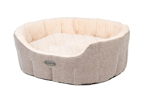 Visuel 1 du produit Couchage - Scruffs Corbeille ovale Woodlands Taille XL Gris - Ø 85 cm