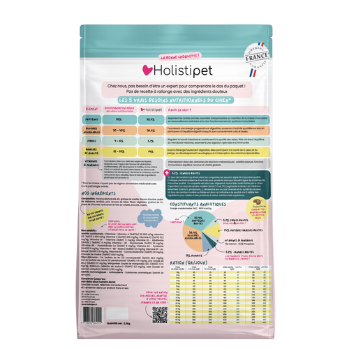 Visuel 2 du produit Holistipet Croquettes Chien Mini Hareng - 2,5 kg