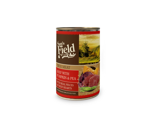 Visuel 1 du produit Boîte Chien – Sam's Field au bœuf, potiron et pois– 400 g
