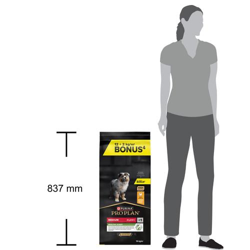 Visuel 5 du produit Croquettes Chien - ProPlan Medium Puppy au poulet - 14 kg