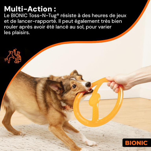 Visuel 5 du produit Bionic Jouet Chien Anneau Toss-N-Ring Orange - Ø 23 cm
