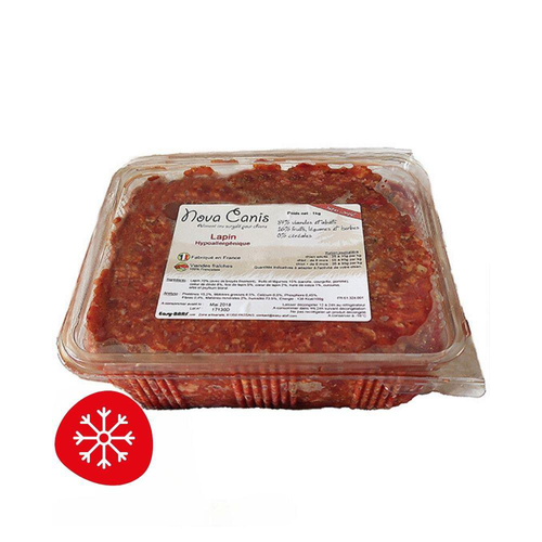Visuel 1 du produit BARF Chien - Easy Barf Nova Canis hypoallergénique au lapin - 1 kg