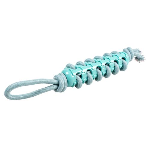 Visuel 2 du produit Duvoplus Jouet Chien Bâton De Corde Caoutchouc Et Boucle Bleu - Taille 46 x 7 x 5 cm