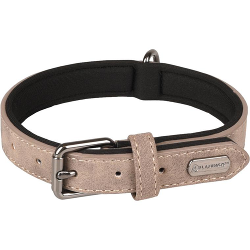 Visuel 1 du produit Collier Chien - Flamingo Collier Delu Taupe - 31/39 x 2 x 0,7 cm