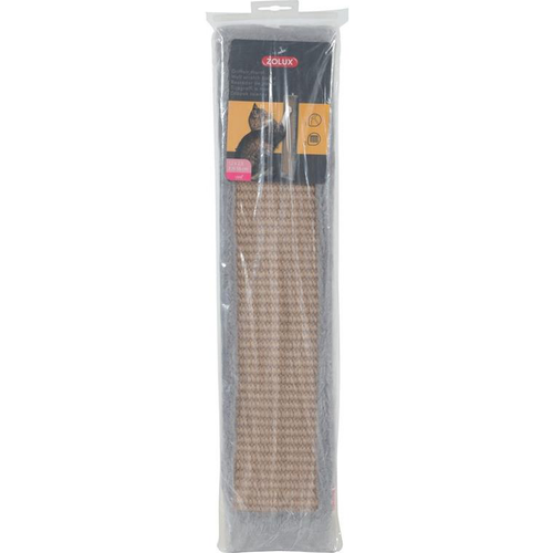 Visuel 1 du produit Griffoir mural à fixer en contreplaqué gris et chanvre 12x2,5x56 cm