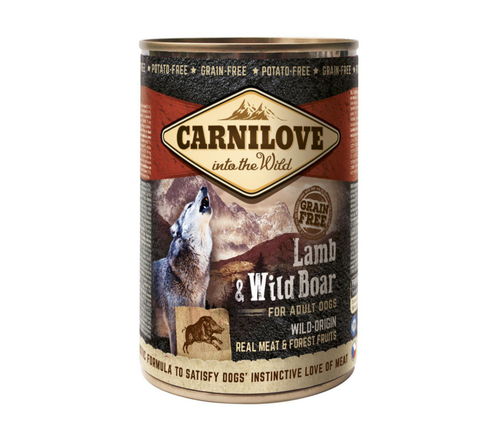 Visuel 1 du produit Boîte Chien - Carnilove Wild Meat Agneau & Sanglier - 400 g