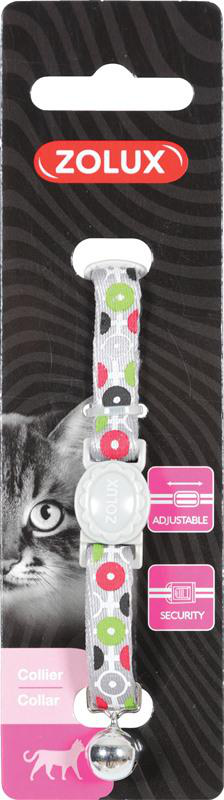 Visuel 1 du produit Collier Chat – Zooplus Collier Nylon Arrow Réglable Gris