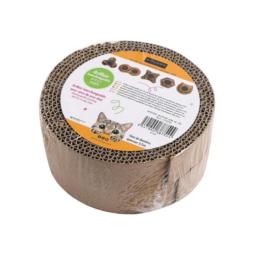 Visuel 1 du produit Jouet Chat - Wouapy recharge griffoir aire de jeux x2 - Ø 16 cm