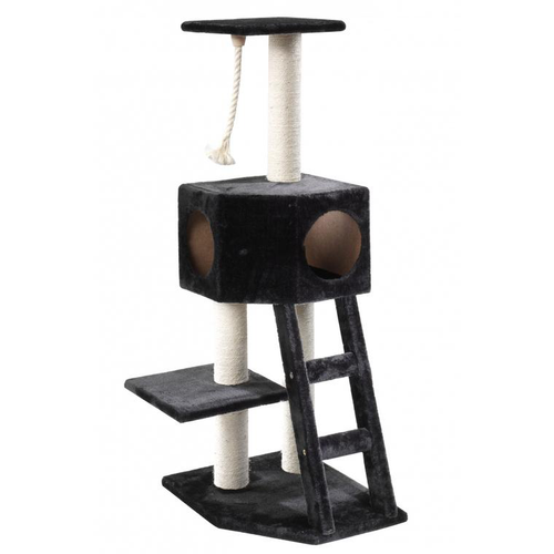 Visuel 1 du produit Habitat Chat – Arbre à Chat Classic Rover coloris noir – Hauteur 120 cm