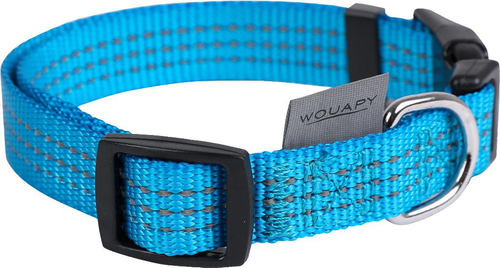 Visuel 1 du produit Collier Chien - Wouapy Collier nylon Protect Bleu - 42/70 x 2,5 cm