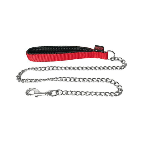 Visuel 2 du produit Laisse Chien - Martin Sellier Laisse Chaîne Rouge - 100 x 2,5 cm