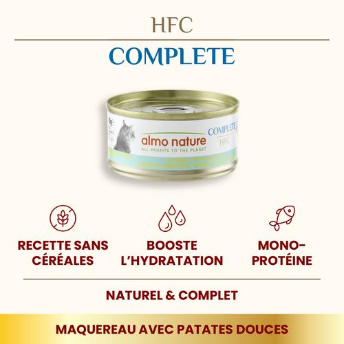 Visuel 2 du produit Boîte Chat – Almo Nature HFC Complete Maquereau & patate douce 70 gr
