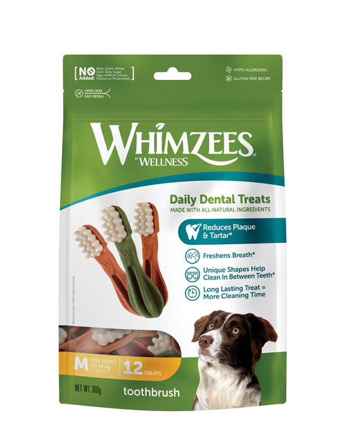 Visuel 1 du produit Friandises Chien - Whimzees Toothbrush M - 12 friandises