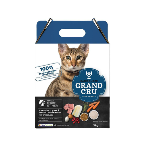 Visuel 1 du produit Canisource Croquettes Chat Terre Et Mer Sans Céréales Grand Cru - 3 kg