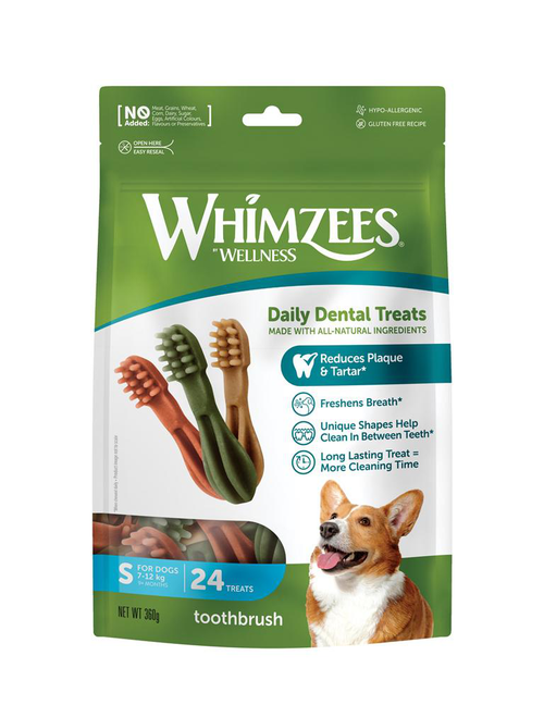 Visuel 1 du produit Friandises Chien - Whimzees Toothbrush S - 24 friandises