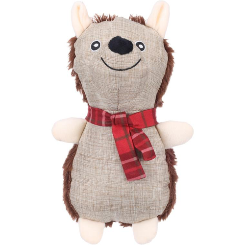 Visuel 1 du produit Flamingo Jouet Chien Peluche de Noël Hérisson Mazikee Marron - 25 cm