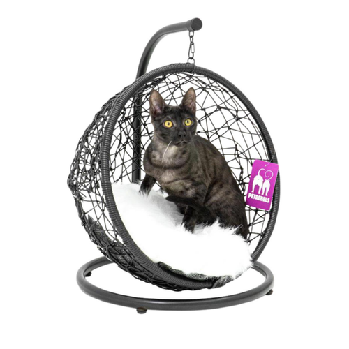 Visuel 2 du produit Couchage Chat - Petrebels Panier suspendu Paris 47 Noir - 47 x 38 x 24 cm