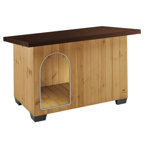 Visuel 1 du produit Niche en bois pin nordique coloris marron Baita 100 - 121 x 78 x 78,5 cm