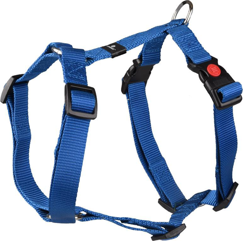 Visuel 1 du produit Harnais Chien - Flamingo Harnais H nylon M Bleu - 45 / 70 x 2 x 0,2 cm