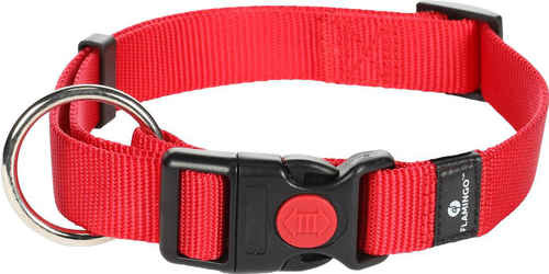 Visuel 1 du produit Collier Chien - Flamingo Collier nylon Ziggi L Rouge - 45 / 65 x 2,5 x 0,2 cm