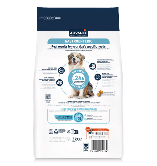 Visuel 4 du produit Advance Veterinary Diets Croquettes Chien Gastroenteric Low Fat - 3 kg