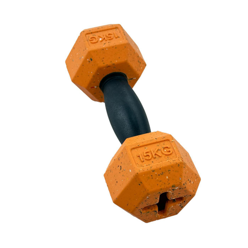Visuel 3 du produit Max Fusion Jouet Chien Haltère flottante Nike Taille S Orange - 14 x 5,5 x 5,5 cm