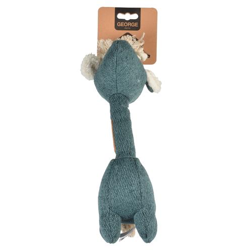 Visuel 2 du produit D&D Home Jouet Chien Peluche Girafe Chenille Bleu George - Taille S 7 x 15 x 26 cm