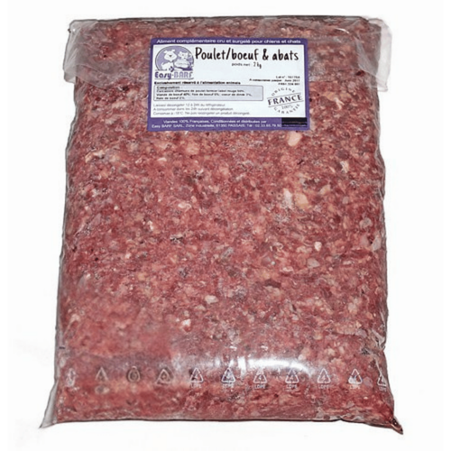 Visuel 1 du produit BARF Chien - Easy Barf Poulet, bœuf & abats - 2 kg