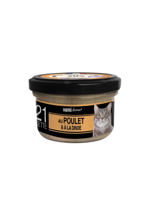 Visuel 1 du produit Boîte Chat - Recette n°21 au poulet et à la dinde