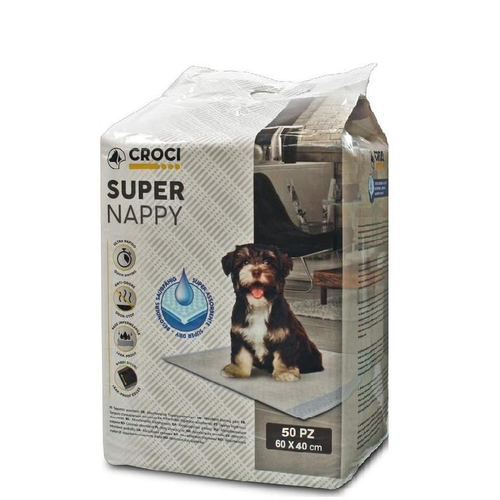 Visuel 1 du produit Hygiène Chien - Tapis d'apprentissage Croci Super Nappy - 60 x 40 cm - Lot de 50