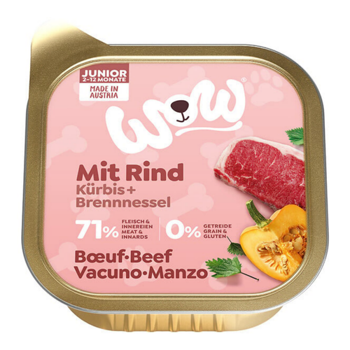Visuel 1 du produit Wow Aliments Humides Chiot Bœuf Junior - 150 g