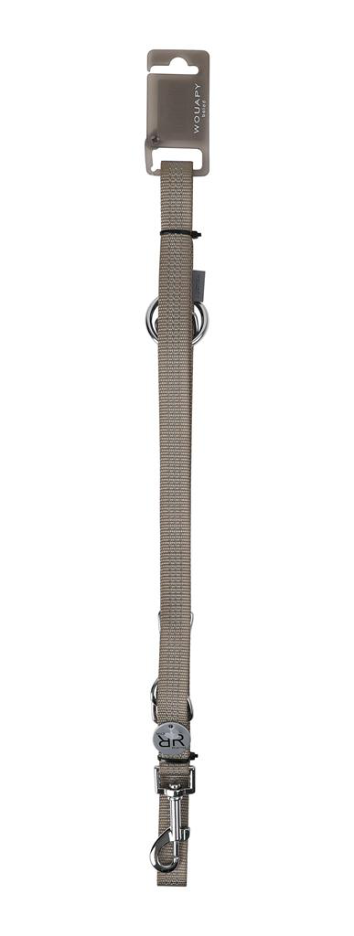 Visuel 1 du produit Laisse Chien - Wouapy Laisse multipositions Protect Taupe - 180 x 2 cm