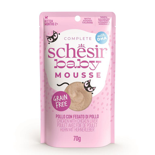 Visuel 1 du produit Schesir Aliments Humides Chaton Foie De Poulet Baby Mousse - 70 g