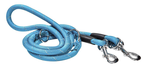 Visuel 1 du produit Laisse Chien – Bobby Walk 3 Positions Bleu – 189 cm