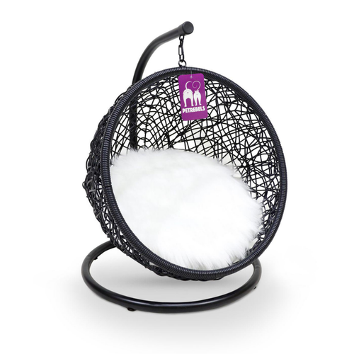 Visuel 1 du produit Couchage Chat - Petrebels Panier suspendu Paris 47 Noir - 47 x 38 x 24 cm