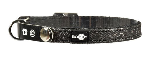 Visuel 1 du produit Bobby Collier Chat Glitter avec porte-adresse Lost Noir – 30 x 1 cm