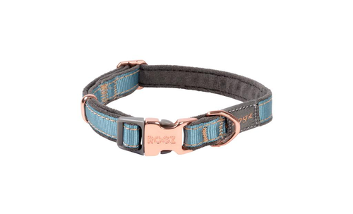 Visuel 1 du produit Collier Chien - Rogz Moon Turquoise Gris et Rose  - 20/31 cm