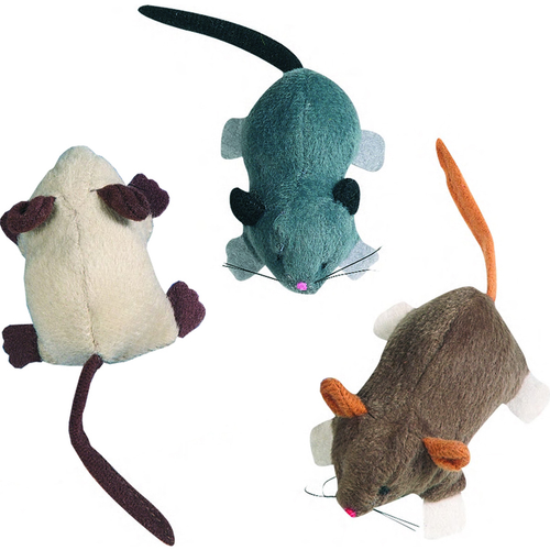 Visuel 1 du produit Flamingo Souris rampante en peluche coloris aléatoire - 12 cm